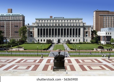 The Campus Of New York City's Columbia University, An Ivy League School.