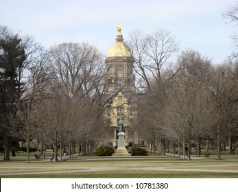 Campus Of Notre Dame University In South Bend, Indiana, Main Plaza