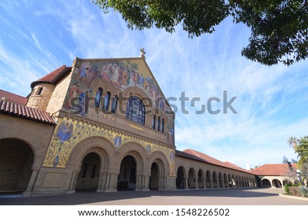 The campus of the Stanford University, California, America