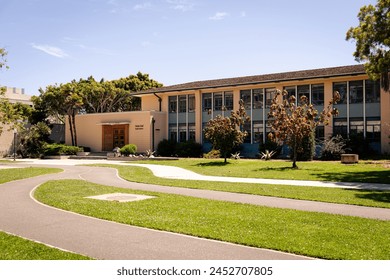 Campus of UCSB, University of California Santa Barbara on a sunny day, no people - Powered by Shutterstock