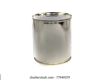  Can Of Condensed Milk On White Background