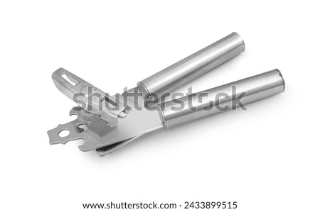 Can opener equipment for opening cans isolated on white background