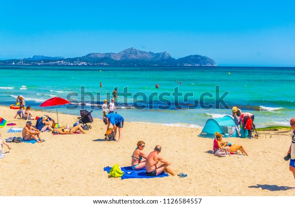Can Picafort Spain May 23 2017 Stock Photo Edit Now 1126584557
