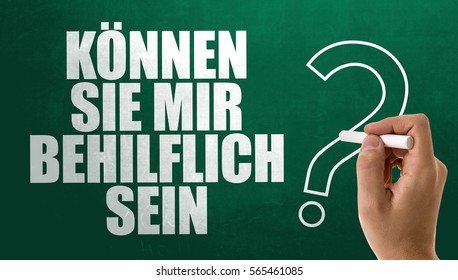 Can You Help Me? (in German)