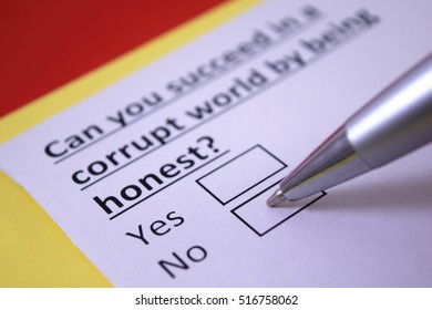 Can You Succeed In A Corrupt World By Being Honest? No