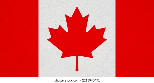 Canada background pattern template - Abstract stone concret wall texture in the colors of canadian flag