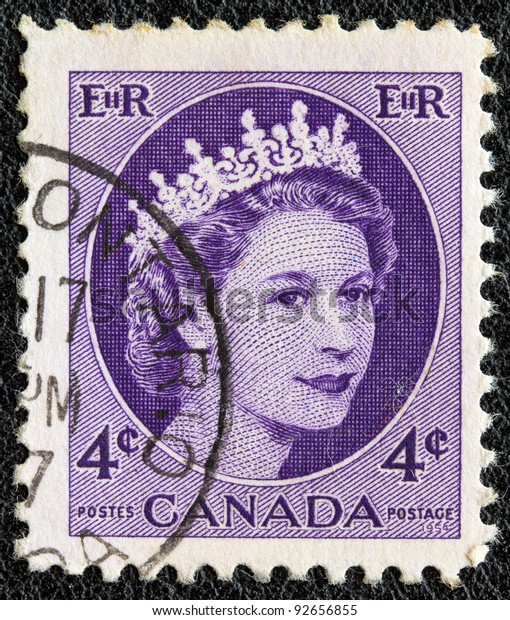 Canada Circa 1954 Stamp Printed Canada Stock Photo 92656855 | Shutterstock