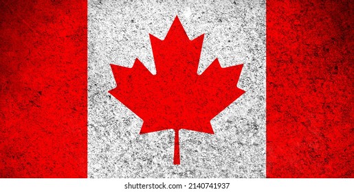 Canada Flag Grunge Texture Background Photo Stock Photo 2140741937 ...