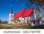 Canada, New Brunswick, Saint John River Valley, Gagetown. St John Anglican Church, b. 1880.