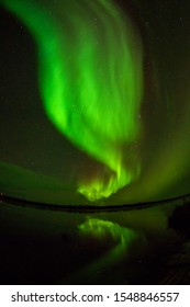 Canada Northwest Territories Yellowknife Aurora Explosion(Natural Color Without Extreme Image Processing)