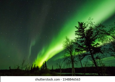 Canada Northwest Territories Yellowknife Aurora Explosion(Natural Color Without Extreme Image Processing)