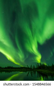 Canada Northwest Territories Yellowknife Aurora Explosion(Natural Color Without Extreme Image Processing)