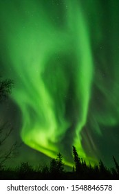 Canada Northwest Territories Yellowknife Aurora Explosion(Natural Color Without Extreme Image Processing)