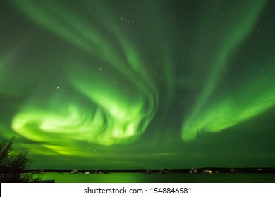 Canada Northwest Territories Yellowknife Aurora Explosion(Natural Color Without Extreme Image Processing)