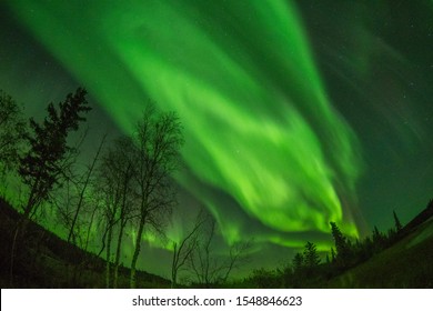 Canada Northwest Territories Yellowknife Aurora Explosion(Natural Color Without Extreme Image Processing)