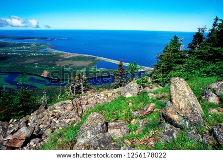 Canada, Nova Scotia, Cape Breton Island, Cape Breton Highlands National Park, view from L’ Acadien Trail
