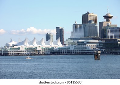 Canada Place & The Vancouver BC Skyline, Canada.