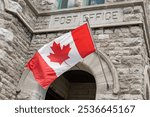 Canada Post Office flying a Canadian Flag