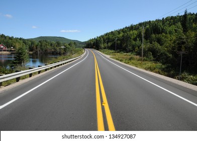 Canada, Quebec, A Road In Saint Simeon