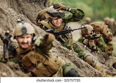 Canadian Army Rangers During The Military Operation