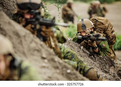 Canadian Army Rangers During The Military Operation