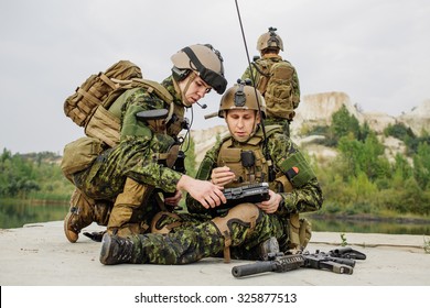 Canadian Army Rangers During The Military Operation