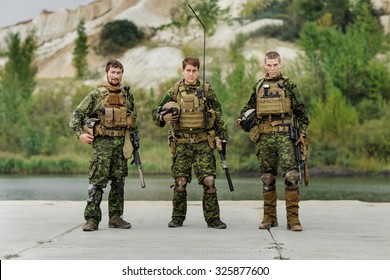 Canadian Army Rangers During The Military Operation