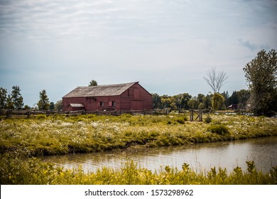 Canadian Barn In The Upper Canada Village