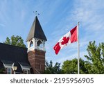 Canadian Flag in Unionville, Markham, Ontario, Canada