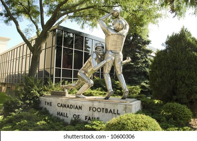 Canadian Football Hall Of Fame Touchdown Sculpture