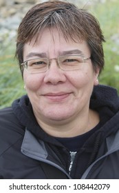 A Canadian Metis Woman With Native Aboriginal And French Canadian Ancestry/Canadian Metis Woman/A Metis Woman Who Has A Combination Of Native Aboriginal And French Canadian Roots.