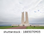 The Canadian National Vimy Memorial dedicated to the memory of the Canadian soldiers who fought to defend France at the Battle of Vimy Ridge