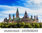 Canadian Parliament in Ottawa in a sunny day, Canada