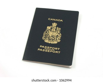 Canadian Passport In Isolated White