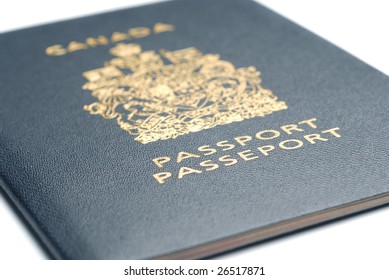 Canadian Passport Studio Isolated On White Background