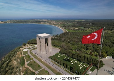 Canakkale Martyrs' Monument is a monument located on Hisarlik Hill in front of Morto Bay, at the end of the Dardanelles, on the Gallipoli Peninsula within the borders of the province of Canakkale.