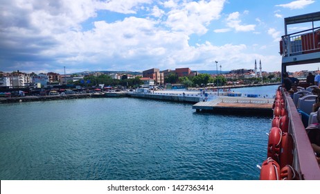 Canakkale, Turkey - 12 June 2019 - A View From Lapseki Coast In Canakkale.