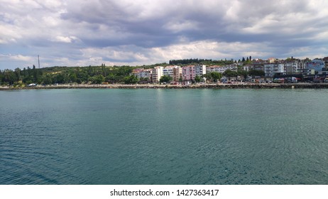 Canakkale, Turkey - 12 June 2019 - A View From Lapseki Coast In Canakkale.