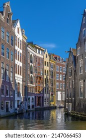 Canal In Amsterdam City Center, Netherlands