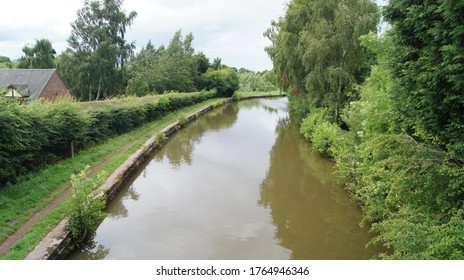 Canal countryside view in Cheshire UK - Shutterstock ID 1764946346