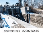 Canal lock in Chambly, Canada