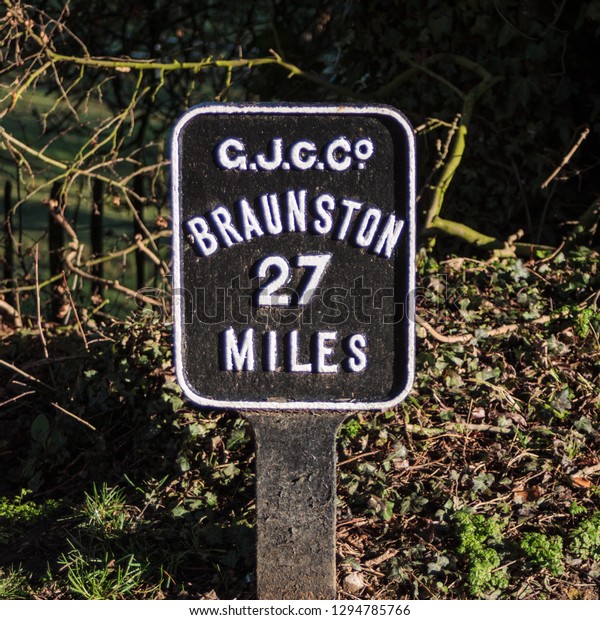 Canal mile\
marker