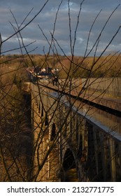 the canal on top of the Pontcysyllte aqueduct 