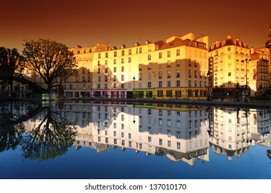 Canal Saint Martin In Paris