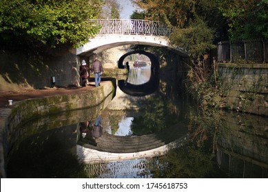 The Canal At The Side Of Sydney Gardens In Bath