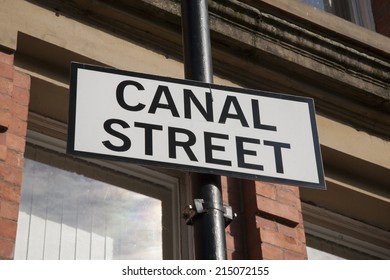 Canal Street Sign, Manchester, England, UK