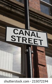 Canal Street Sign, Manchester, England, UK