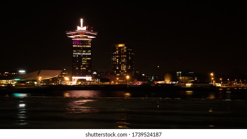 Canals Of Amsterdam By Night