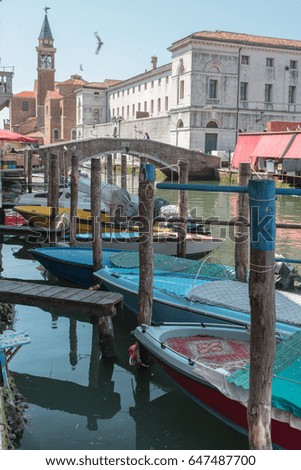 Similar – Foto Bild Klein Venedig: Chioggia, Canal Vena