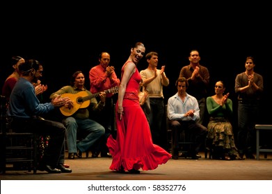 CANARY  ISLANDS - JULY 30: Company Antonio Gades from Spain performs Carmen during the Theater, Music and Dance Festival July 30, 2010 in Canary Islands